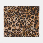Full seamless jaguar cheetah animal skin pattern. fleecedecke (Vorderseite (Horizontal))