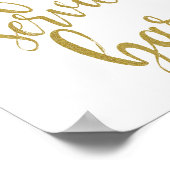 Full-Service-Bar-Glitzer 8x10 Hochzeitsskription Poster (Ecke)