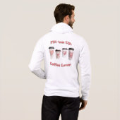 Füll sie auf, Kaffee Lover! Hoodie (Schwarz voll)