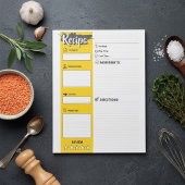 Full Size Cooking Papers | Blank Recipe Pages  Notizblock