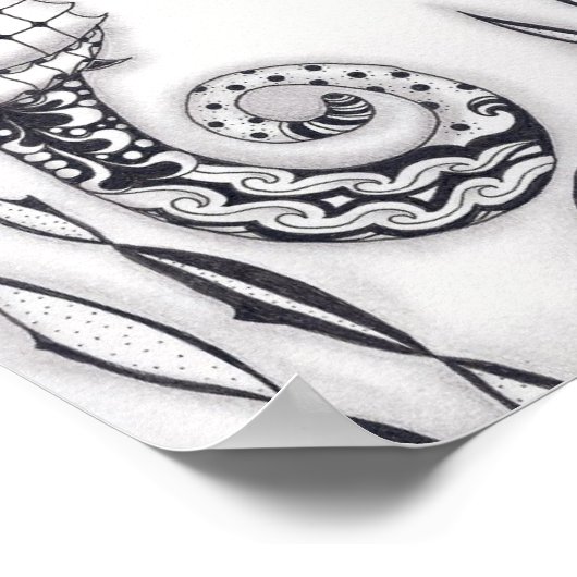 Full Size Seahorses Poster (Ecke)