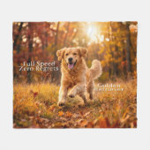 Full Speed Zero Regrets Golden Fleecedecke (Vorderseite (Horizontal))