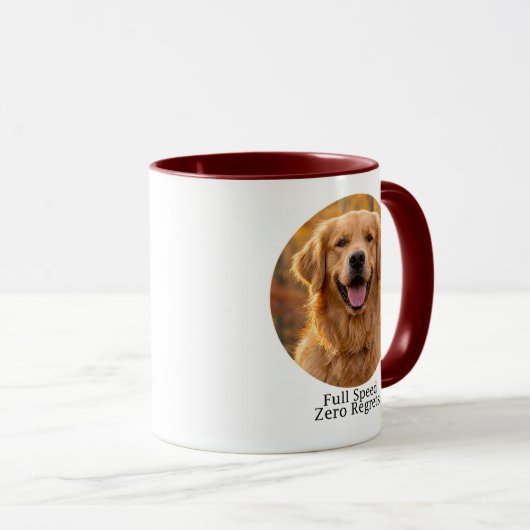 Full Speed Zero Regrets Golden Tasse (VorderseiteRechts)