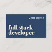 Full-Stack-Entwickler moderne Visitenkarte (Vorderseite)