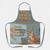 Full Stack Snack Coding Cat Humor Design Schürze (Vorderseite)