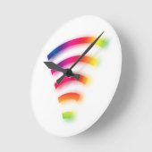 Full Strength WIFI Runde Wanduhr (Winkel)