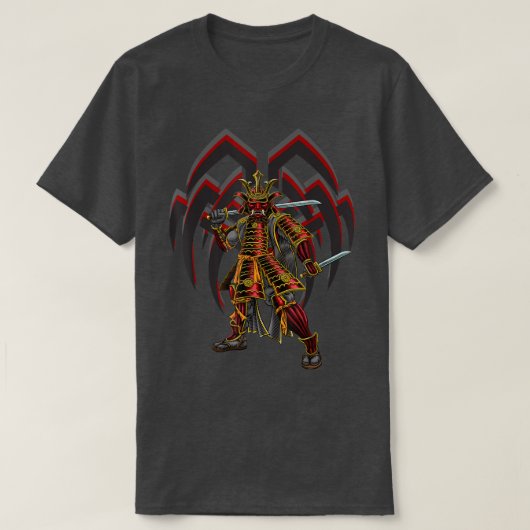 FULL SUITED SAMURAI JAPANESE WARRIOR  T-Shirt (Design vorne)