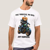 Full Throttle - Halloween Motorrad T - Shirt (Vorderseite)