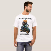 Full Throttle - Halloween Motorrad T - Shirt (Vorne ganz)