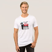 Full-Time Dad Part-Time Chauffeur Busy Dad Tri-Blend Shirt (Vorderseite voll)