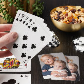 Full Vertical Photo Script Custom Text Poker Cards Spielkarten (In Situ)