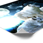 Full Wolf Moon Poster (Ecke)