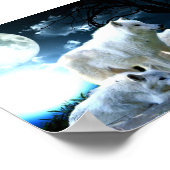 Full Wolf Moon Poster (Ecke)
