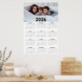 Full-Year Calendar with Customizable Photo Poster (Küche)