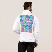 Full zip hoodie in stylish graphic (Schwarz voll)