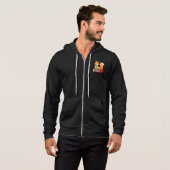 Full-Zip Hoodie : Vertraue mir (schwarz) (Vorne ganz)