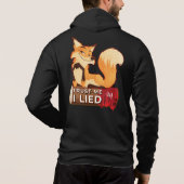Full-Zip Hoodie : Vertraue mir (schwarz) (Rückseite)