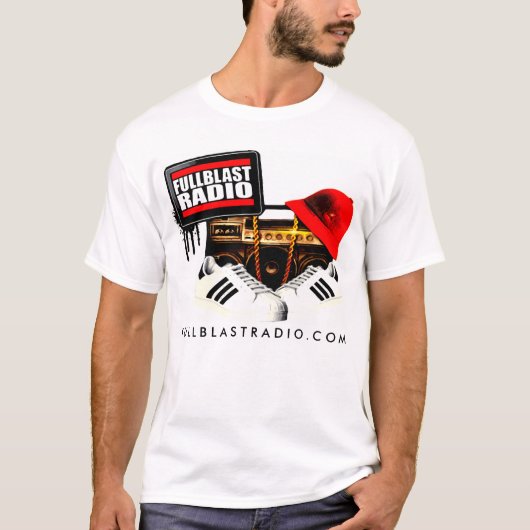 FULLBLAST RADIOlogo-SHIRT MIT DJ-TIGER T-Shirt (Vorderseite)