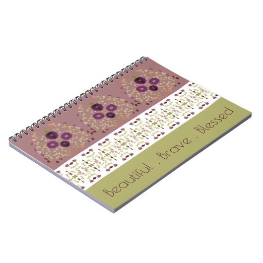 Fulldesign mit Lila Notizblock (Linke Seite)