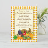 Fülle-Erntedank-Party Einladung (Stehend Vorderseite)