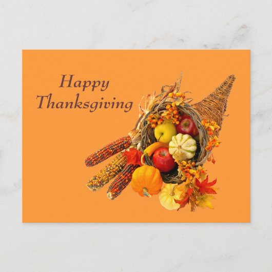 Fülle Feiertagspostkarte (Vorderseite)