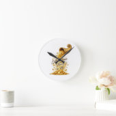 Fülle fließt zu mir Wanduhr (Zuhause)