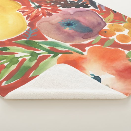 Fülle Florals III Sherpadecke (3/4)