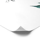 Fülle Foliage Hochzeitsstimmung Poster (Ecke)