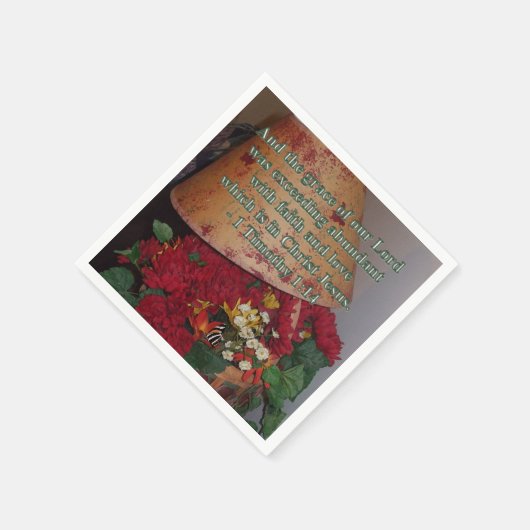 Fülle mit dem Glauben Serviette (Ecke)