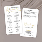 Fülle nach Pflegeanweisungen Schönheit Gesichtsloh Visitenkarte