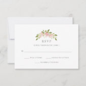 Fülle Rose | Eleganter Rosa Blumenzwiebelwettbewer Einladung (Vorderseite)