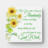 Fülle Segnungen Fotoplatte (Vorderseite)