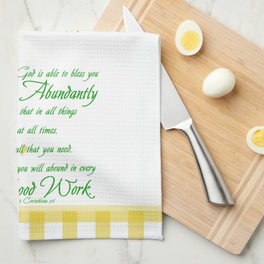 Fülle Segnungen Geschirrtuch (Viertel Falte)