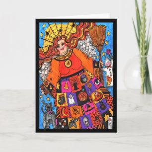 Fülle Segnungen Halloween Angel Card Karte