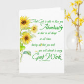 Fülle Segnungen Karte (Gelbe Blume)