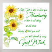 Fülle Segnungen Poster (Vorne)