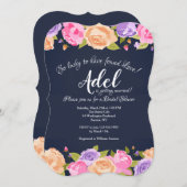 Fülle von Blume Einladung (Vorne/Hinten)