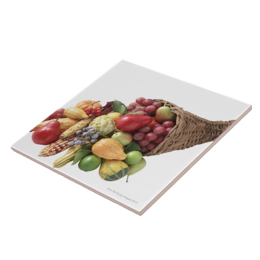 Fülle von Obst und Gemüse von Fliese (Seite)