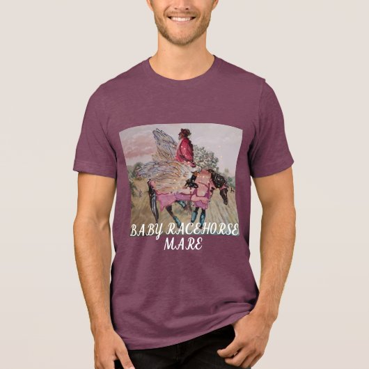 FÜLLEN-RENNPFERDSTUTE Tri-Blend SHIRT (Vorderseite)