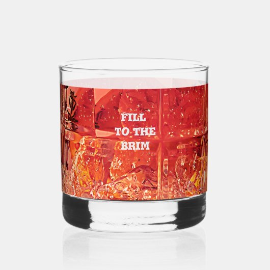 Füllen Sie das Brim aus Whiskyglas (Vorderseite)