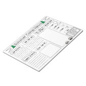 Füllen Sie den Camp Letter Summer Camp Stationary Notizblock (angewinkelt)