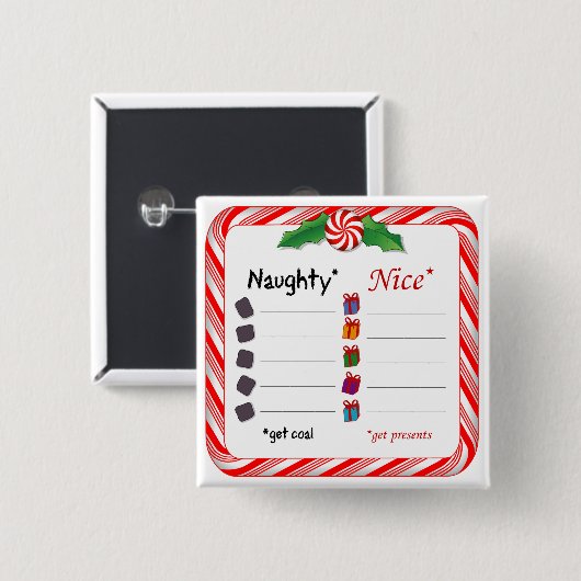 Füllen Sie den Knopf Leerzeichen für den Naughty o Button (Vorne & Hinten)