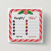 Füllen Sie den Knopf Leerzeichen für den Naughty o Button (Vorderseite)