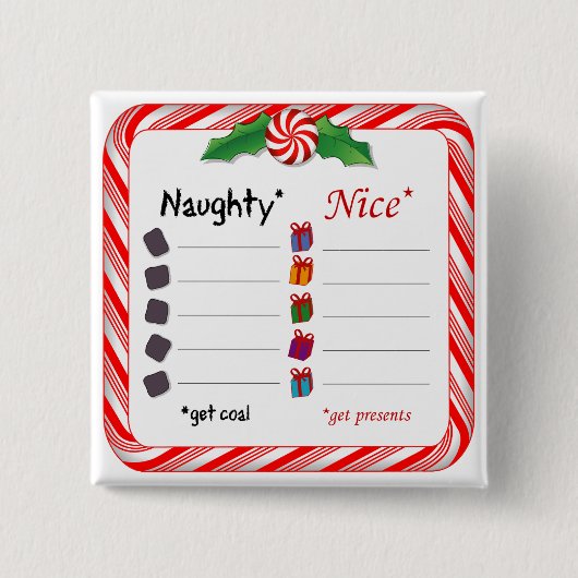 Füllen Sie den Knopf Leerzeichen für den Naughty o Button (Vorderseite)