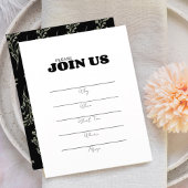 Füllen Sie den Leerlauf-Mehrzweck-botanische Einladung