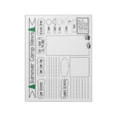 Füllen Sie den Summer Camp Letter aus Notizblock (Rotiert)