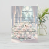 Füllen Sie die Blank Floral Hochzeit Einladung. Einladung (Stehend Vorderseite)