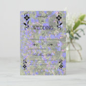 Füllen Sie die Blank Floral Wedding Einladung. Einladung (Stehend Vorderseite)