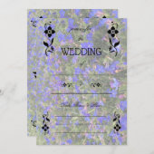 Füllen Sie die Blank Floral Wedding Einladung. Einladung (Vorne/Hinten)