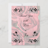 Füllen Sie die Blank Floral Wedding Einladung. Einladung (Rückseite)